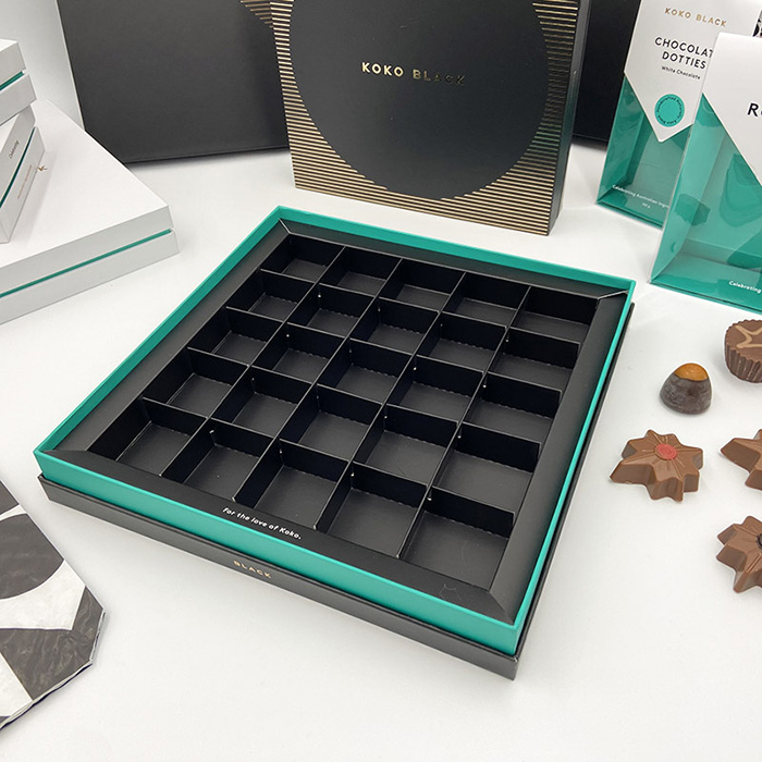 Leere individuell bedruckte Schokoladenverpackungsboxen