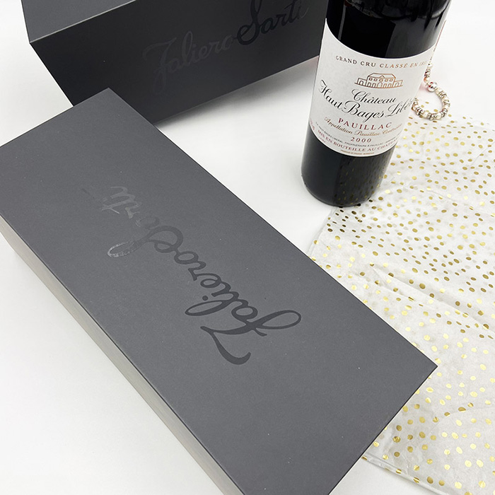 Luxury Wine Foldable Packaging Box Paper