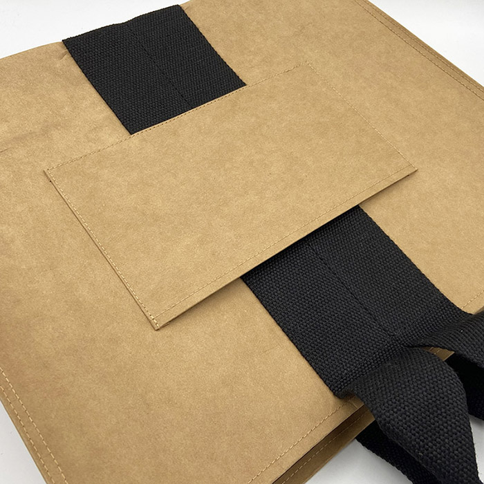 Eco Friendly Custom Washable Kraft Paper Tote Bag