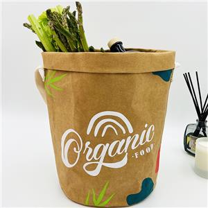 Wasbare Kraft Tex-papieren boodschappentas