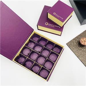 Emballage cadeau de boîte de truffes au chocolat en papier créatif