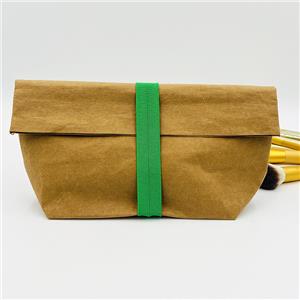 Waterproof Kraft Paper Vegan Cosmetic Bag
