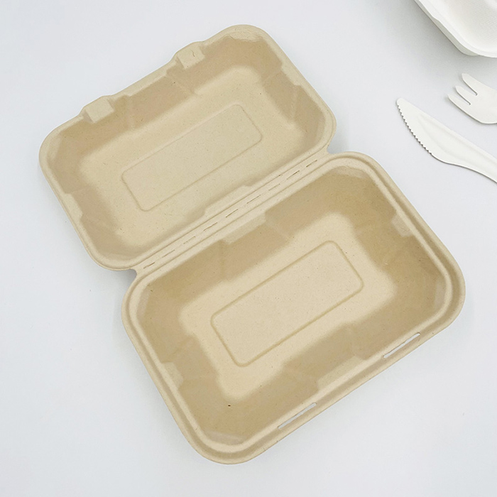 Compostable Food Containers Sugarcane Clamshell Food Containers