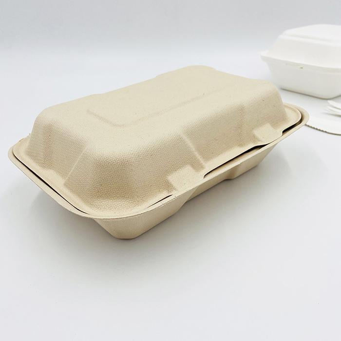 Compostable Food Containers Sugarcane Clamshell Food Containers