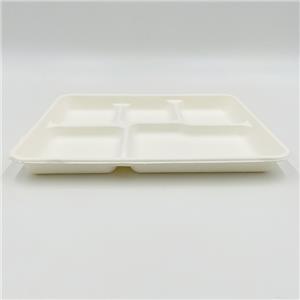Pulp Tray Packaging Bagasse Meal Tray