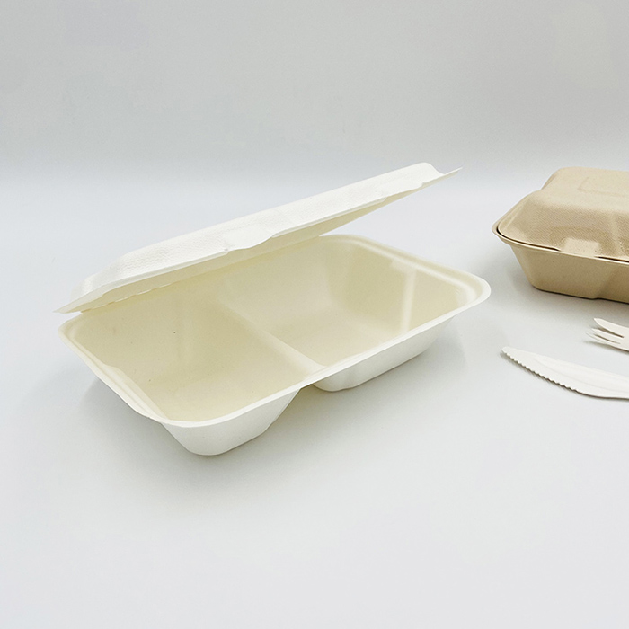 Kompostierbare Bento Box Biologisch abbaubare Lebensmittelbehälter zum Mitnehmen