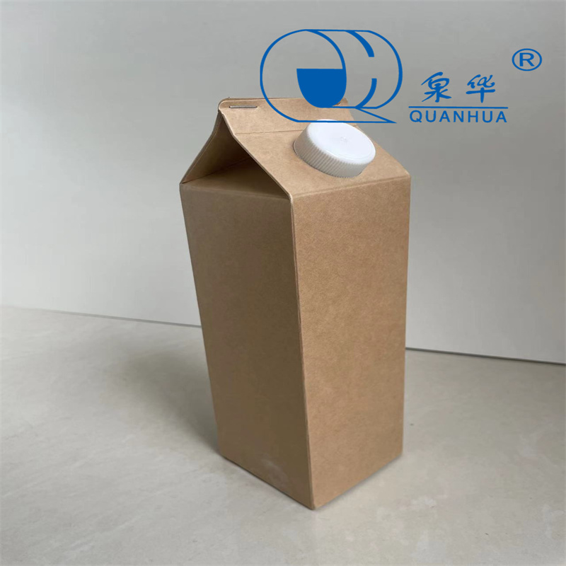 Китай Свежевыжатый клубничный сок Многоразовые картонные коробки с двускатным верхом, производитель