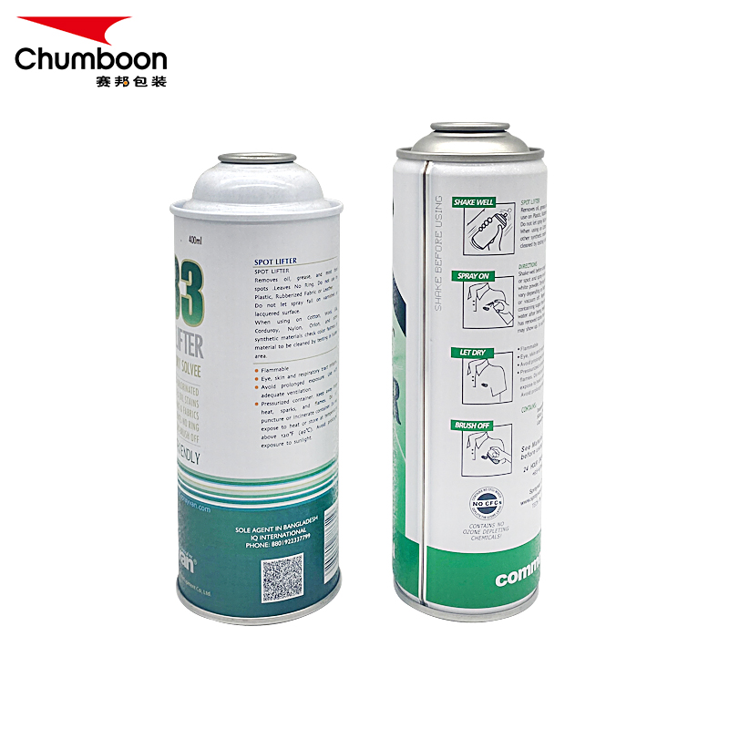 Custom CMYK Printing Aerosol Tin Can With Good Quality For Car Cleaning Foam