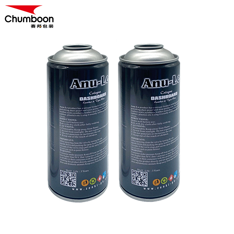 65x158mm Empty Aerosol Tin Can For Tyre Cleaner