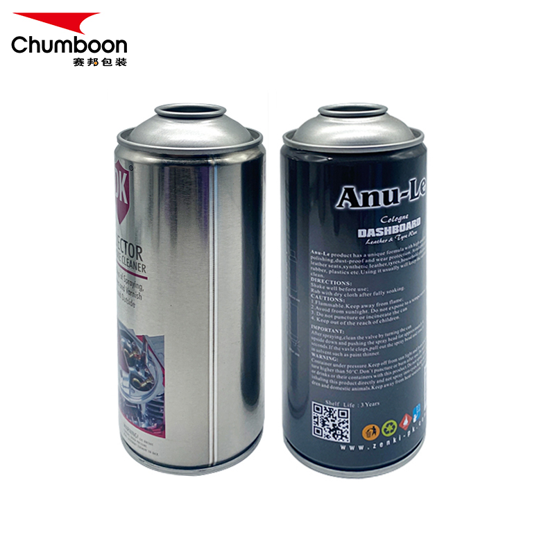 65x158mm Empty Aerosol Tin Can For Tyre Cleaner