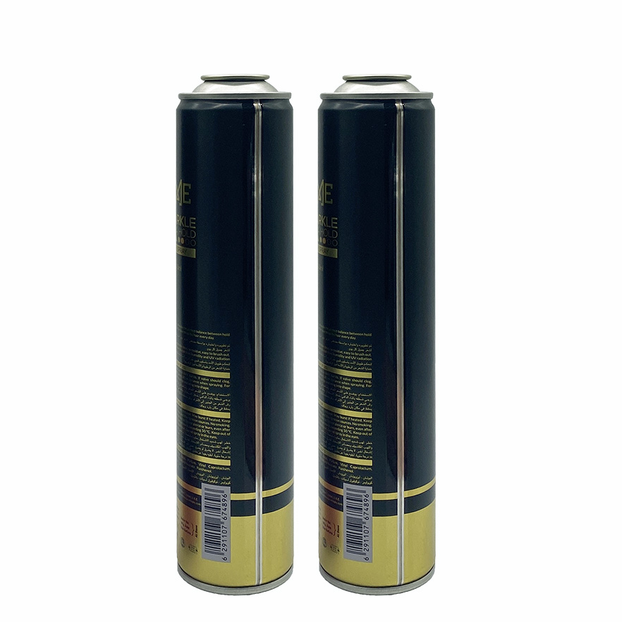 Diameter 52mm Hair Spray Aerosol Tin Can With Logo Printing