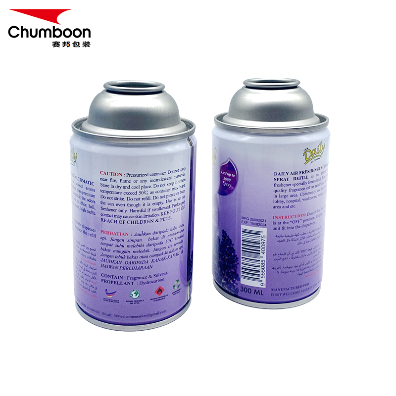 Metal Tin Cans Aerosol Tinplate Can Manufacturer For Air Freshener Dispenser 65x100mm