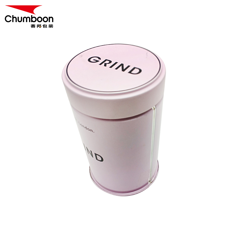 Round Airtight Printing Metal Tin Box