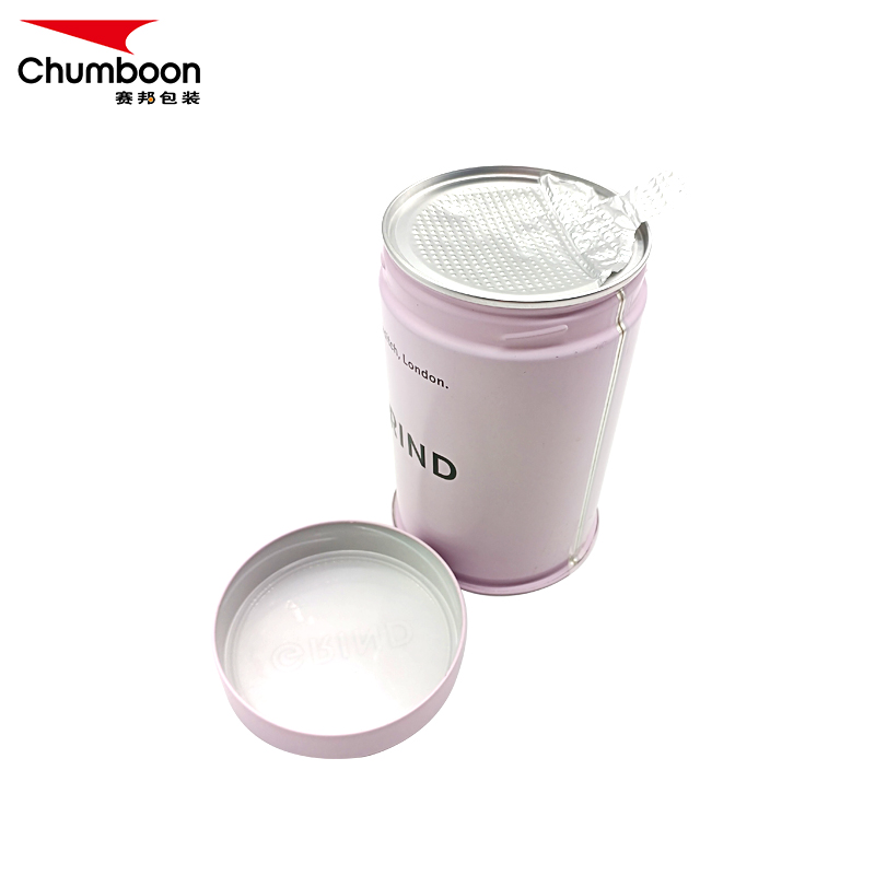 Round Airtight Printing Metal Tin Box