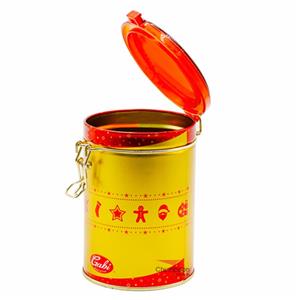 300g Foodgrade Metal Tea Box With Double Tin Hasp
