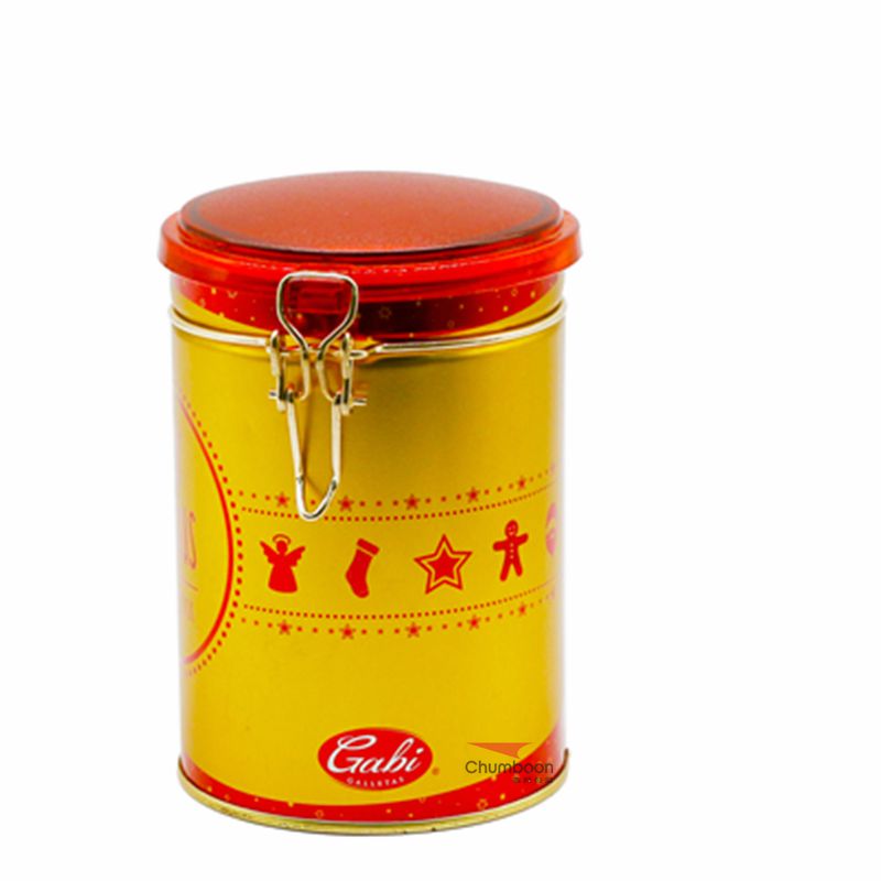 300g Foodgrade Metal Tea Box With Double Tin Hasp