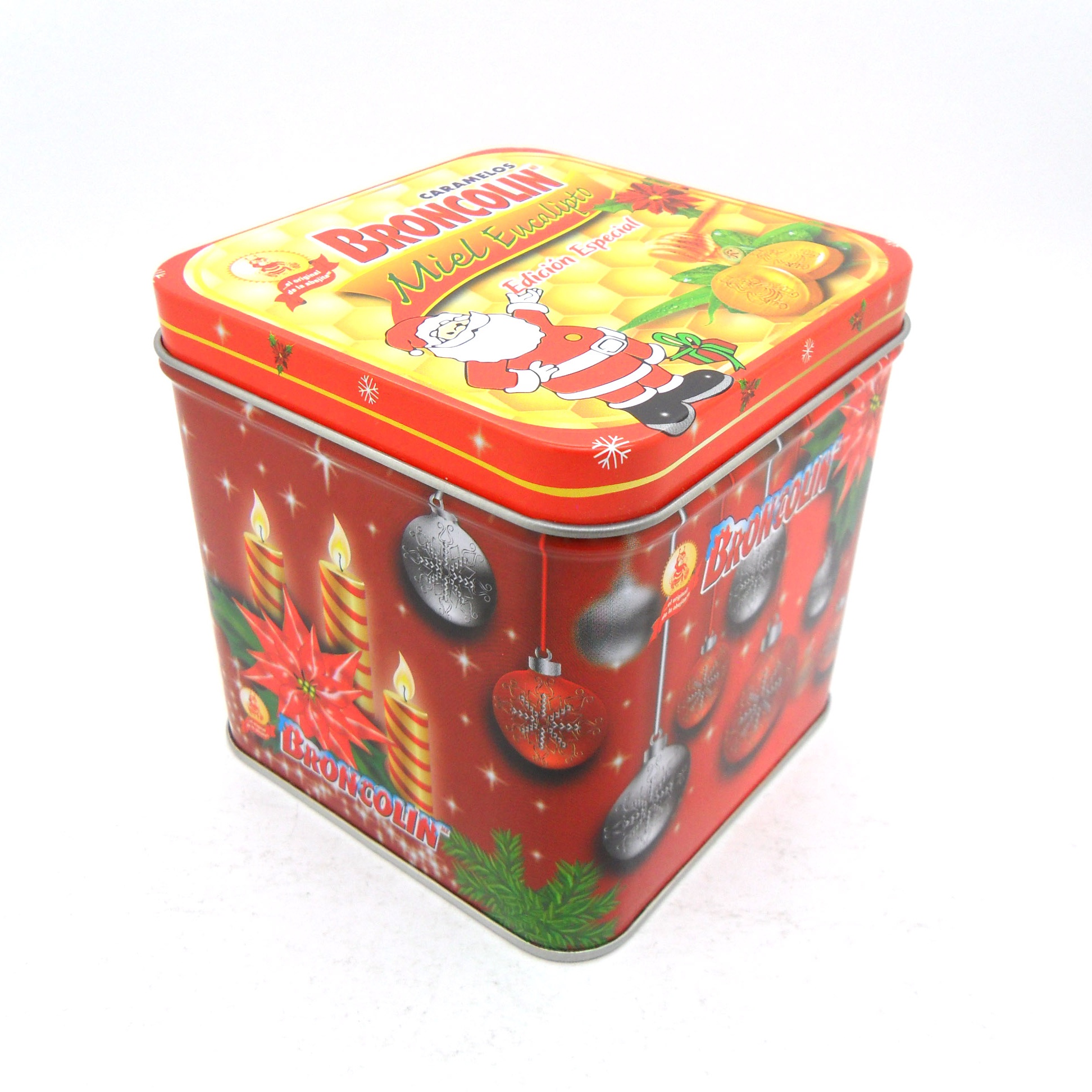Various Colors Square Shape Wedding Gift Tin Box