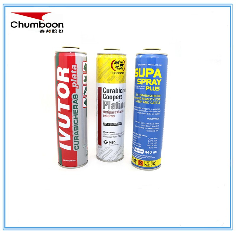 57x206mm Spray Tinplate Can For Animal Care Product