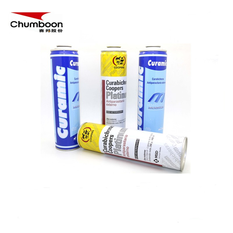 45mm Empty Aerosol Tin Can With CMYK Printing For Pharmaceutical