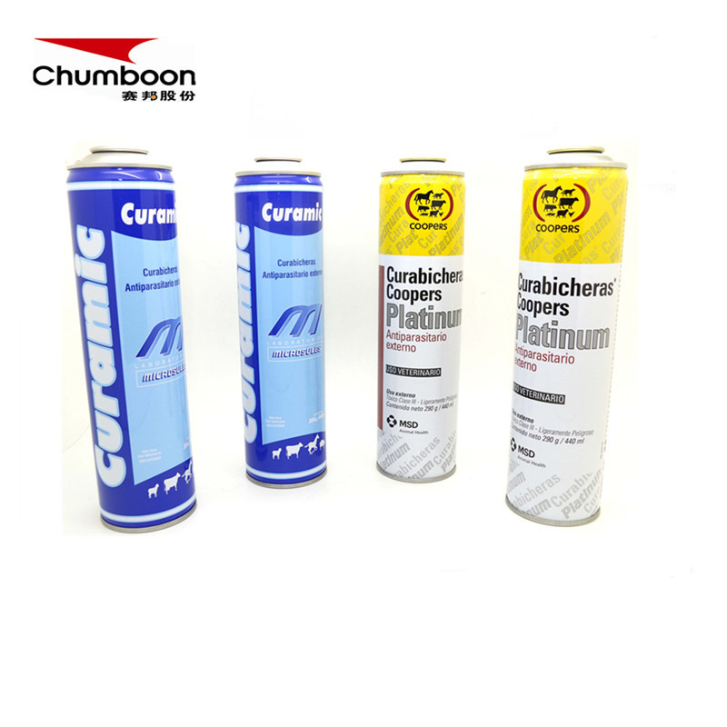 45mm Empty Aerosol Tin Can With CMYK Printing For Pharmaceutical