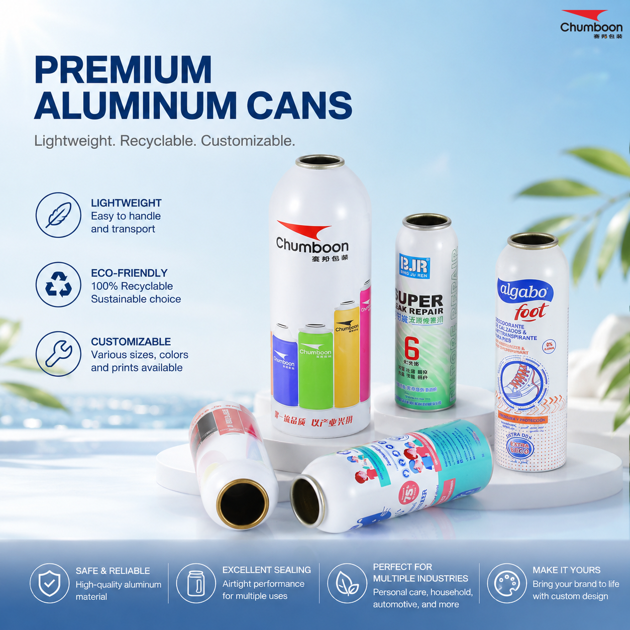 Chumboon Launches Premium Empty Aluminum Aerosol Cans