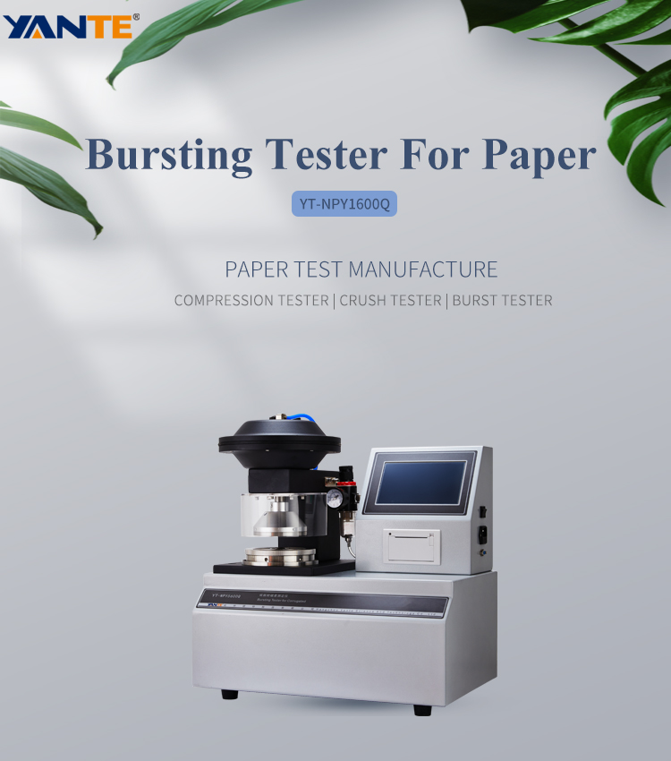 Mullen paper Bursting strength Tester