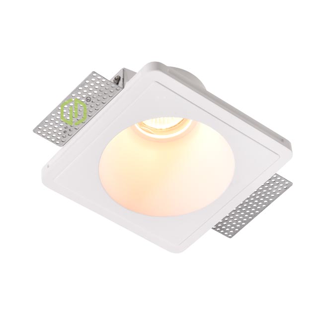 Gypsum Trimless Round Sharp Edge Down Light
