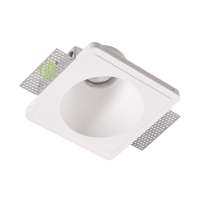 Gypsum Trimless Round Sharp Edge Down Light