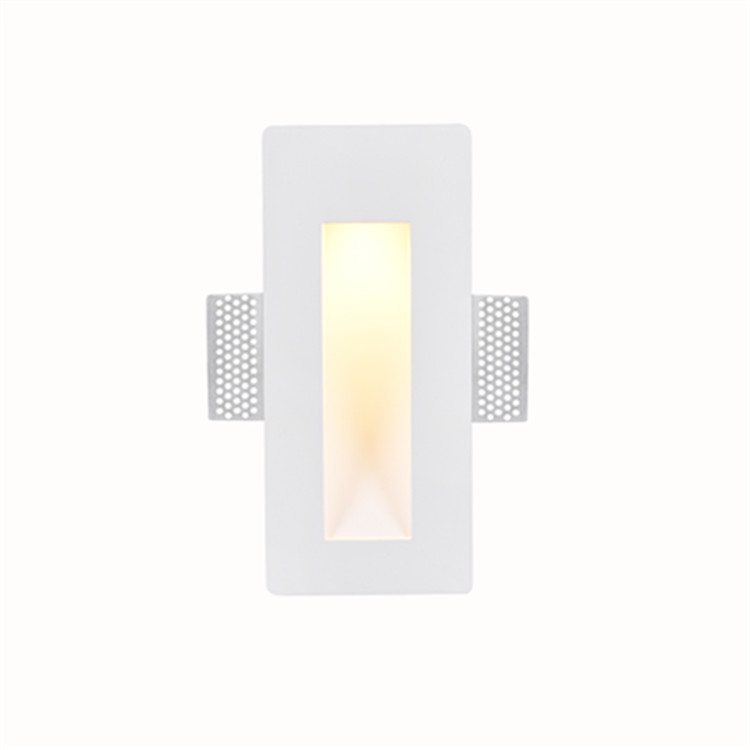 GWR-3009 Timless Wall Recessed Step Plaster Corner Wall Lamp