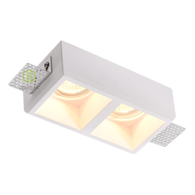 GC-1026-2 Square Gypsum Trimless Recessed Lighting Downlights