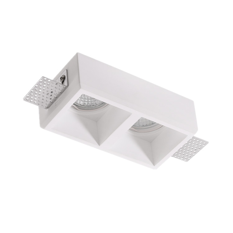 GC-1026-2 Square Gypsum Trimless Recessed Lighting Downlights