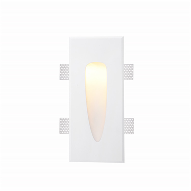 GWR-3008 Gypsum Trimless Recessed Low Level Wall Night Light