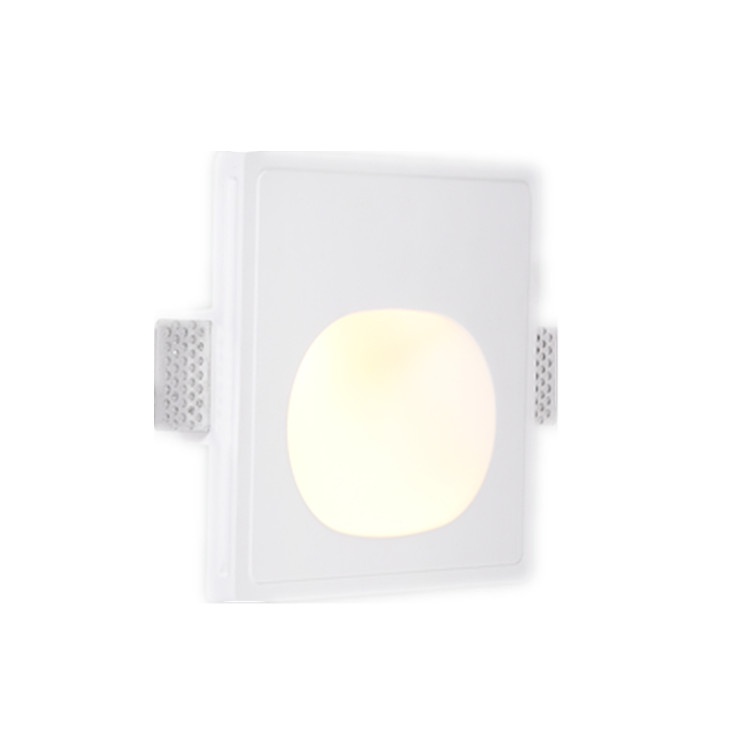GWR-3018 Wall Recessed Gypsum Step Lights For Stairway Indoor