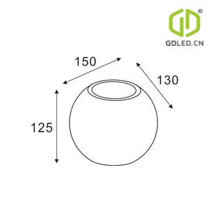 GW-8015 Gypsum Wall Lamp Sconces Wall Light Plaster