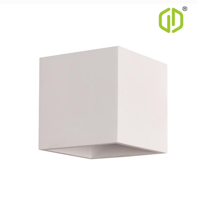 GW-8015 Plaster Made Wall Sconce Up Lighter Rectangular