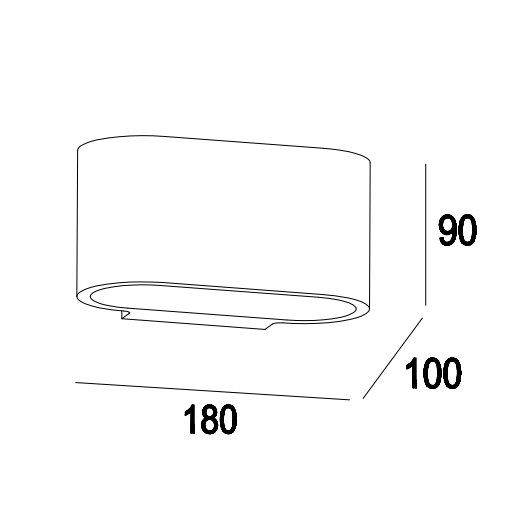 GW-8049 Surface Wall Fixed Plaster Bedside Reading Light