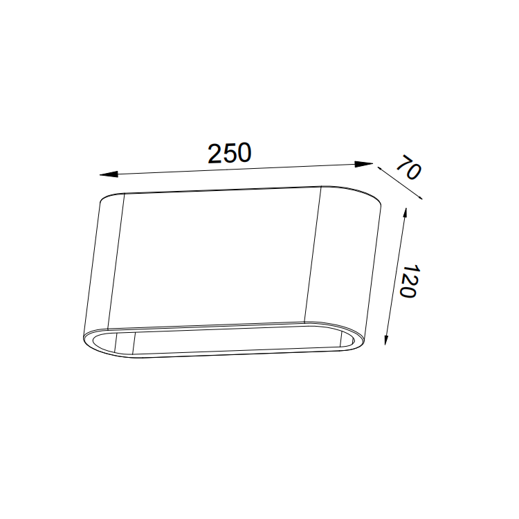 GW-8102 Wall Mounted Up Light Flush Led Mounting Lights