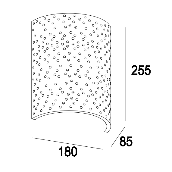 GW-8099 Thin Surface Mount White Wall Fitted Bedside Lamps