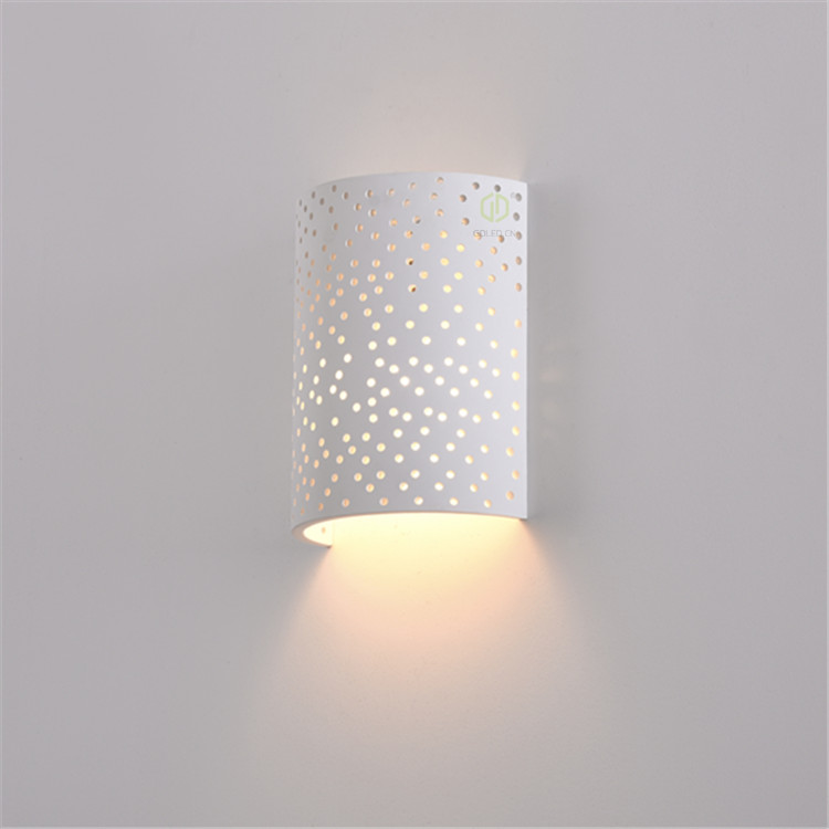 GW-8099 Thin Surface Mount White Wall Fitted Bedside Lamps