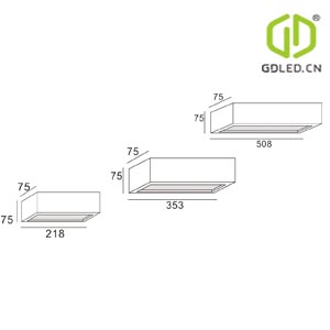 GW-8027L Wall Lights Lounge Hallway Gypsum Wall Washers