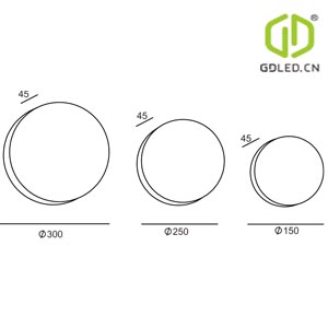GW-8011 Gypsum Modern LED Decorative Wall Lights