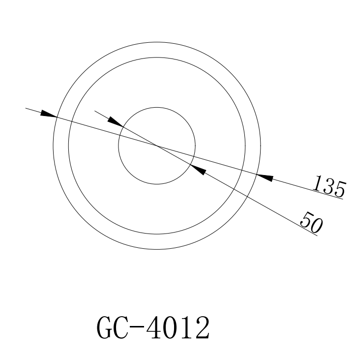 GC-4012 Italian Tube Surface Mounted Ceiling Down Light