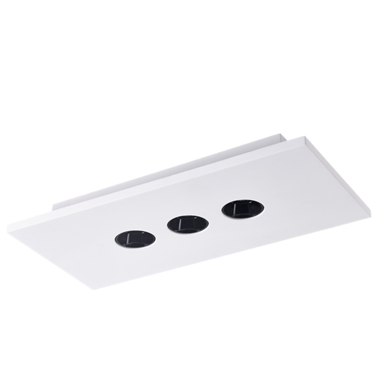 GC-4039-3 Gypsum White Flush Mount Circular Ceiling Light