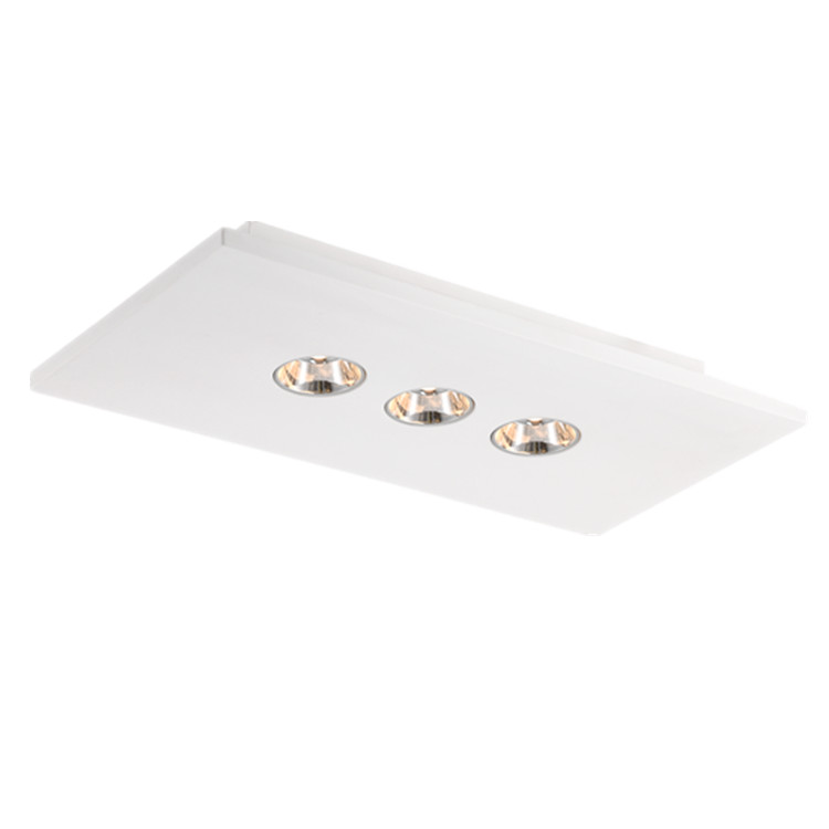 GC-4039-3 Gypsum White Flush Mount Circular Ceiling Light