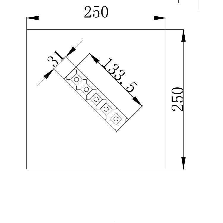 GC-4037CM Concrete Grey LED Semi Flush Mount Ceiling Light