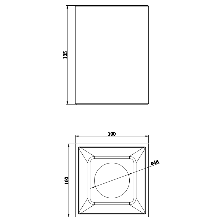 GC-2104/GC-1025 Gypsum Bright Ceiling Lights For Living Room