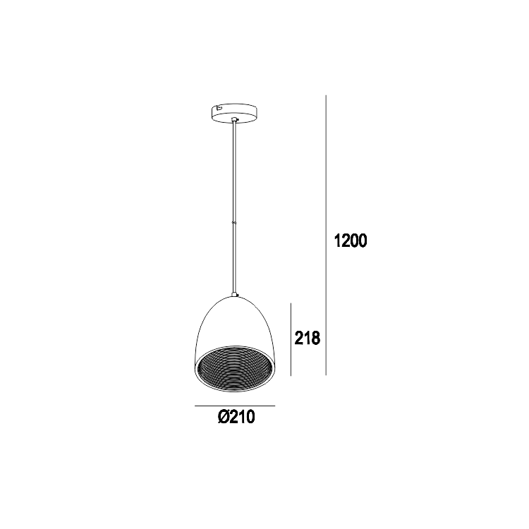 GP-6045 Cement Kintched Island Suspend Pendant Light Fitting