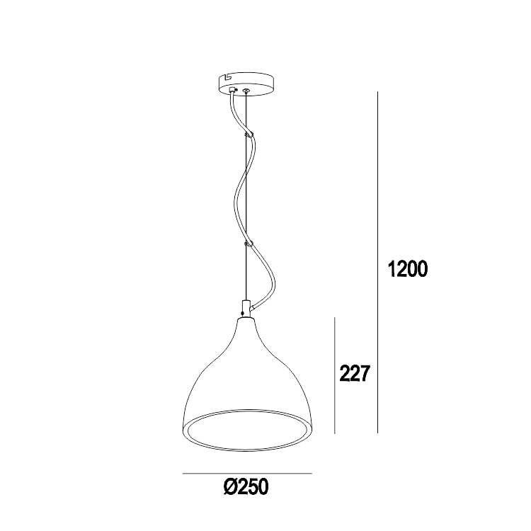 GP-6043 Concrete Ceiling Pendant Lights Kitchen E27