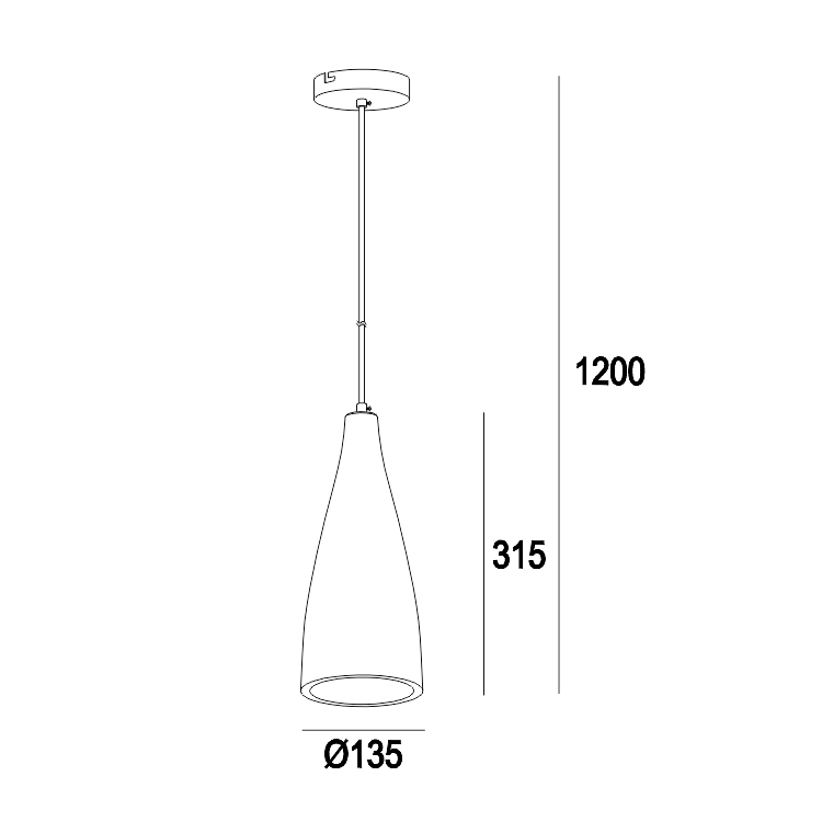 GP-6044 Concrete Look Large Pendant Lights