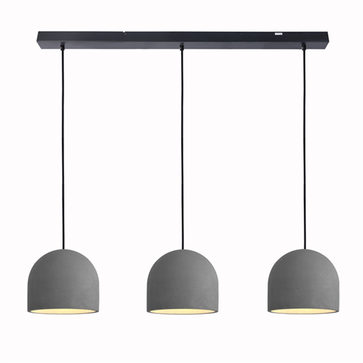 GP-6042-2 Shaped Concrete Dome Kitchen Pendant Lights